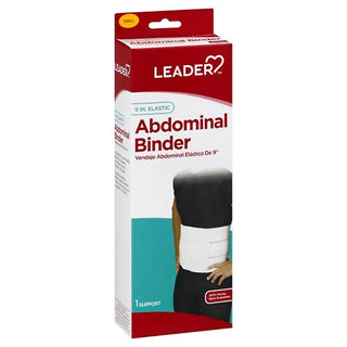 Cardinal Health Leader Abdominal Binder 9", White, Small