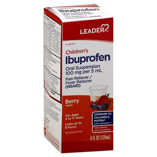 Leader™ Children's Ibuprofen 100 mg – Berry Flavor Liquid (4 oz)
