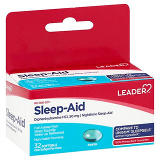 Leader, Sleep-Aid, 50 Mg, Softgels