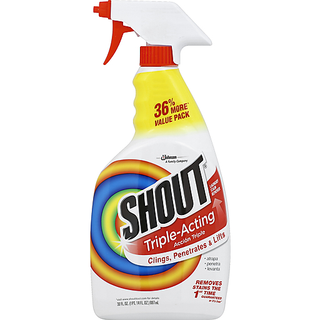 Shout Triple Acting Laundry Stain Remover 30 Fl. Oz. Spray Bottle