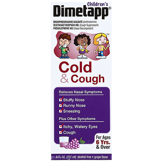 Dimetapp Cold & Cough, Grape Flavor 8 Oz