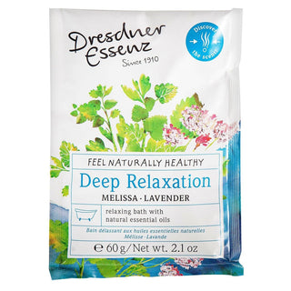 Dresdner Essenz Bath Powder, Deep Relaxation, Melissa/lavender 60g X 12 Sachets