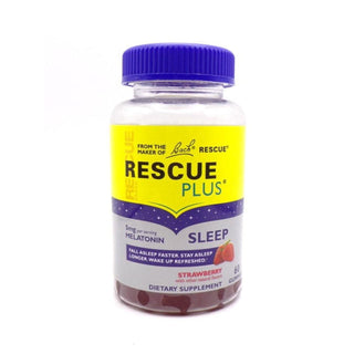 Bach Rescue Plus Sleep Melatonin Strawberry Flavor Gummies