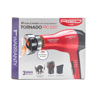 Red By Kiss Tornado Pro 2000 Blow Dryer #Bd08