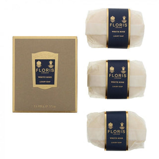 Floris White Rose Luxury Soap 3x100g