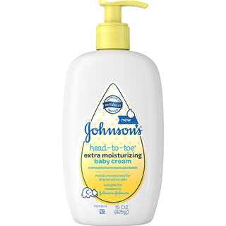 Johnson's Baby Head-to-Toe Extra Moisturizing Cream 15 Oz. Pump