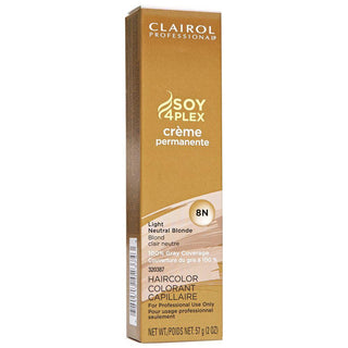 Clairol Soy4Plex Professional Permanente 8N Light Neutral Blonde