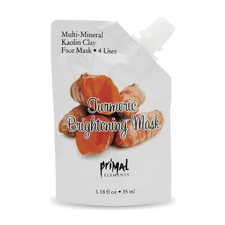 Primal Elements Kaolin Clay Turmeric Brightening Mask 1.18 Oz
