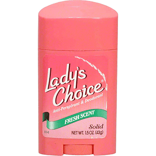 Ladys Choice Anti-Perspirant & Deodorant, Solid, Fresh Scent