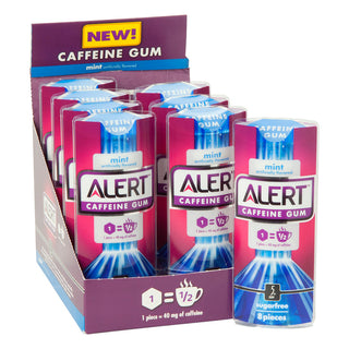 5 Alert Mint Sugarfree Caffeine Gum - 8ct