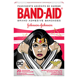 Band-Aid Brand Adhesive Bandages, Wonder Woman - Assorted Sizes - 20ct