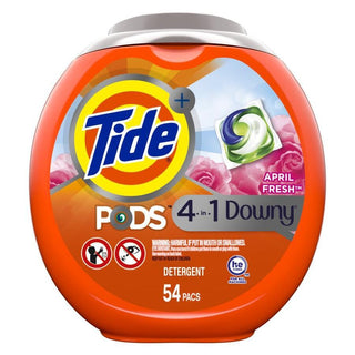 Tide Pods Pacs 4 In 1 With Downy April Fresh Detergent