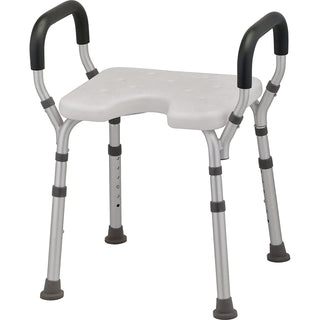 NOVA Medical Products Shower & Bath Chair With Arms & Hygienic Design Tools Free Assembly Great For Travel