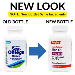 Rugby Sea-Omega 1000 Mg Fish Oil - 100 Softgels