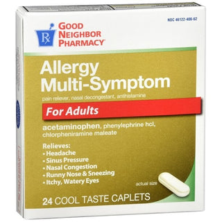 Good Neighbor Pharmacy Allergy Multi-Symptom Cool Taste Caplets 24ct