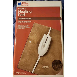 Good Neighbor Pharmacy Deluxe Heating Pad Moist Or Dry Heat 12" X 24" 4 Levels
