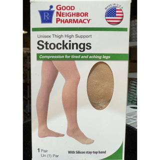 GNP Unisex Thigh High Support Stockings, 20-30mmHg