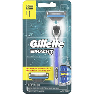 Gillette Aparelho Barbear Mach 3 Aqua Grip