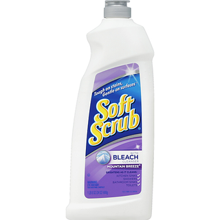 Soft Scrub Cleanser, With Bleach, Mountain Breeze 24 Oz