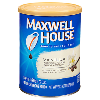 Maxwell House Vanilla Ground Coffee, 11 Oz Canister