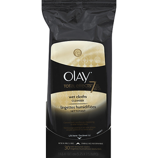 Olay Total Effects Cleanser, Wet Cloths