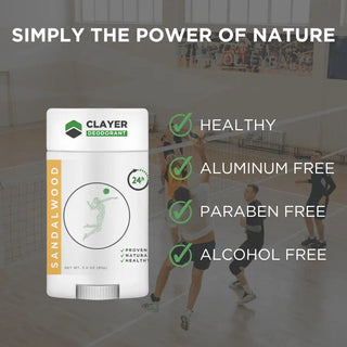 Natural Deodorant - Volleyball Players - 3.35 OZ - NEW FORMULA