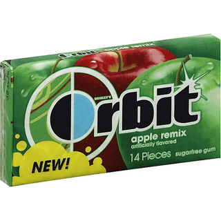 Orbit Gum, Sugarfree, Apple Remix