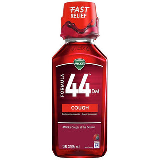 Vicks Formula 44 Cough Suppressant Liquid Berry, Berry Flavor 12 Oz