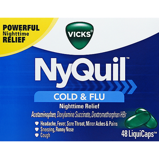 Vicks Nyquil Cold & Flu Nighttime Relief Liquicaps