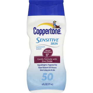 Coppertone Sensitive Skin Sunscreen Lotion 6 Fl. Oz. Bottle