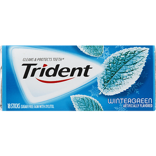 Trident Wintergreen Sugar Free Gum With Xylitol 18 Ct Pack