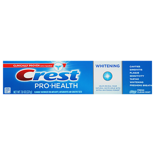 Crest Toothpaste, Fluoride, Whitening, Fresh Clean Mint 7.8 Oz
