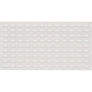 Quantum Storage Systems 36 In. White Louvered Panel Rack Oyster
