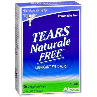 Alcon Tears Naturale Free Lubricant Eye Drops 0.9 Ml X 36 Vials