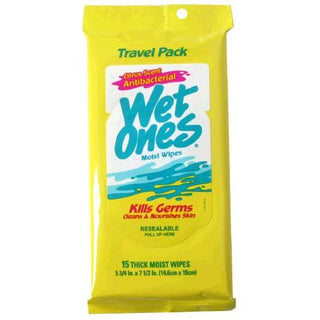 Wet Ones Hands & Face Citrus Scent Antibacterial Wipes 15 Ct Peg