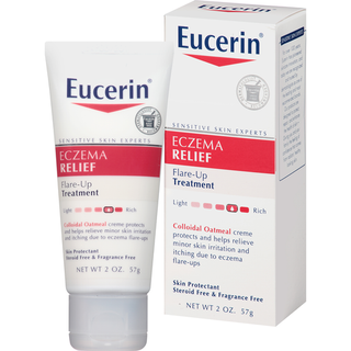 Eucerin Eczema Relief Flare Up Treatment Skin Protectant Creme, 2 Oz