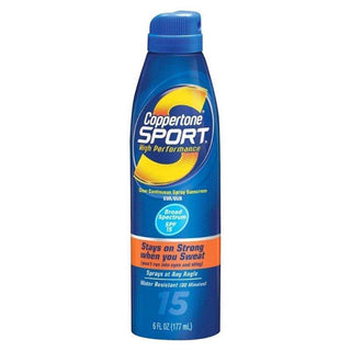 Coppertone Sport High Performance Sunscreen, Continuous Spray, Broad Spectrum SPF 15