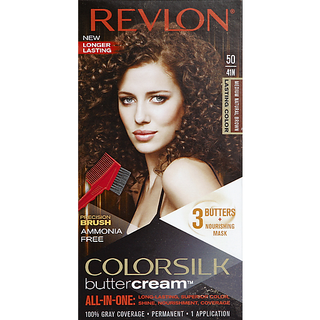 Revlon Colorsilk Permanent Hair Color, Medium Natural Brown 50/41 N