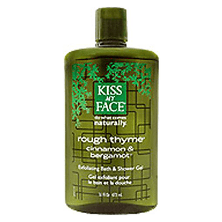 Kiss My Face Obsessively Natural Shower Gel & Foaming Bath, Rough Thyme, Gentle Exfoliant
