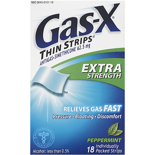 Gas-X Extra Strength Peppermint Thin Strips For Fast Relief