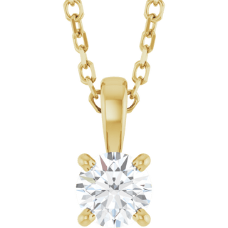 Éclat Doré Lab-Grown/Natural Diamond Pendant Necklace