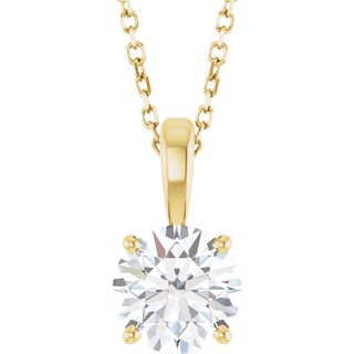 Éclat Doré Lab-Grown/Natural Diamond Pendant Necklace