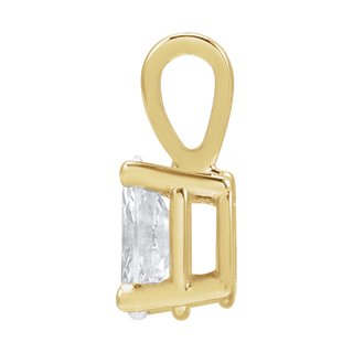 Séraphine 14K Gold Oval Diamond Pendant