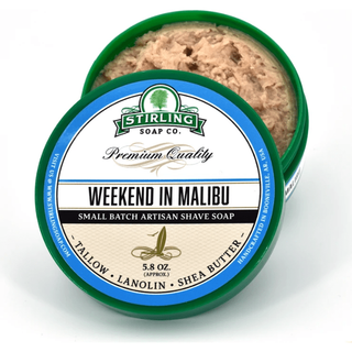 Stirling Soap Co. Weekend in Malibu Shaving Collection