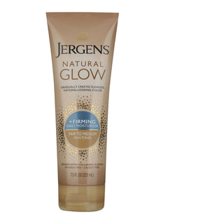 Jergens Natural Glow +FIRMING Sunless Tanning Daily Body Lotion, Fair To Medium Skin Tone, 7.5 Fl Oz