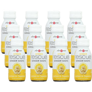 Ginger People Rescue Shots Lemon & Cayenne, 2 Oz