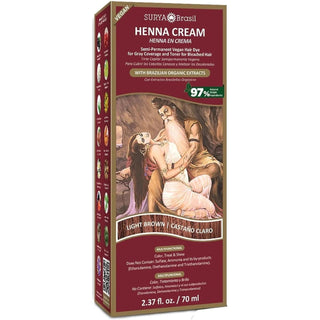 Surya Brasil Henna Cream Light Brown - 2.3 Oz, (Surya Amazonia Preciosa)
