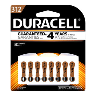 Duracell Zinc Air 312 1.4 Volt Hearing Aid Battery
