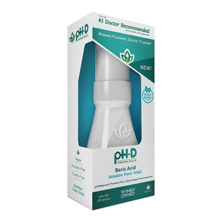 pH-D Feminine Health Support Boric Acid Sensitive Foam Wash - 6 Fl Oz