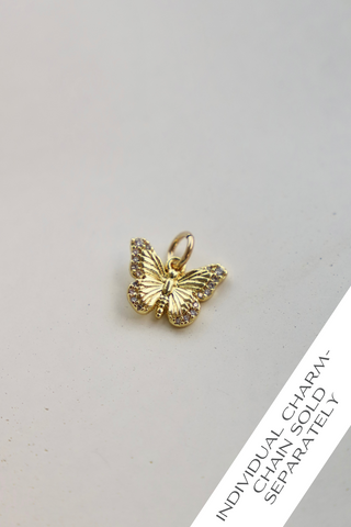 CZ BUTTERFLY CHARM